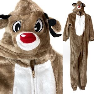 Holiday FamJams by Vayola Rudolph Reindeer Onesie